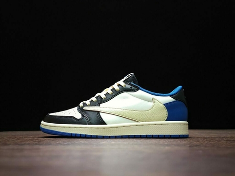 Jordan 1 Low x Travis Scott x Fragment “Military Blue”