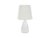 ABAJUR CERAMICA POTTERY 37CM BRANCO P/LAMP E27 - TASCHIBRA