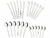 FAQUEIRO BUZIOS CEM ACO INOX C/DETALHES 24 PECAS - TRAMONTIN - comprar online