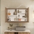 Conjunto de Armário Suspenso Alice s/cuba Branco 100cm - Fabribam - Madesandri | Materiais de Construção
