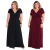 Vestido Longo Transpassado Plus Size Elegance