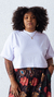 T-shirt ameixa branco - comprar online
