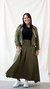 Saia midi Tulipa verde - comprar online