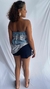 Blusa assimétrica romã degrade na internet