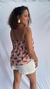 Blusa assimétrica romã tropical na internet