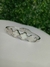 Bracelete Aço Inox Prata com branco modelo Virginia