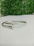 Bracelete Aço Inox Prata com pedra Zirconia modelo Virginia