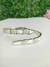 Bracelete Aço Inox Prata com pedra Zirconia modelo Virginia