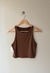 MUSCULOSA LOU CORTA (CHOCOLATE) - comprar online