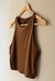 MUSCULOSA LOU CORTA (CHOCOLATE) - tienda online