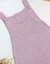 Jardineira em tricot - lilás - comprar online