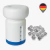 Kit antisarro para tanques con polisfosfato de 250 gramos y bolas de mantenimiento, en color blanco y detalles en azul, diseñado para prevenir y eliminar la acumulación de sarro en tanques y piscinas.