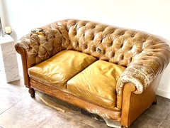 Imagen de Sofa antiguo Chesterfield Cuero