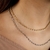 CHOKER CORRENTE MALHA TORCIDA OURO - comprar online