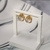 BRINCO GOTA DE ZIRCÔNIA NO OURO