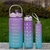 Kit Garrafa Motivacional Squeeze Colorida – 03 Peças