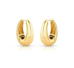 BRINCO ARGOLA OVAL ABAULADO