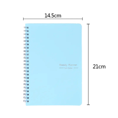 Image of Agenda planificadora semanal A5, cuaderno con bolsa, planificador de 52 semanas,
