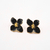 ARETES FLOR NEGRA - tienda en línea