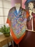 Lenço Paisley Coral - Lamê Vintage Shop