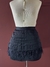 Saia Noir Plumas - Lamê Vintage Shop