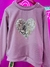 Buzo de niña frizado con corazón - comprar online