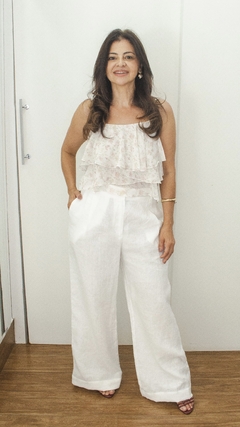 Calça Branca 100% Linho