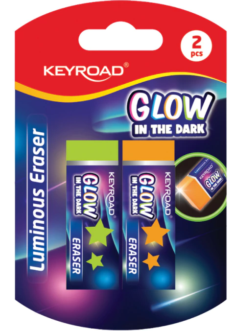 GOMA LÁPIZ BLISTER x2 GLOW IN THE DARK Caja x12 - KR973294 - comprar online