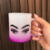 Caneca de vidro fundo colorido personalizada - 325 ml