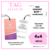 TAG para roupa personalizado - 4,8x8,8 cm BOOP + VERNIZ LOCAL 4X4