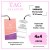 TAG para roupa personalizado - 4,8x8,8 cm VERNIZ TOTAL U.V. FRENTE 4X4