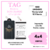 TAG para roupa personalizado - 8,7X4,2 cm Modelo 1 - VERNIZ TOTAL U.V. FRENTE 4X4