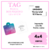TAG para roupa personalizado - 4,2x4,4 cm Modelo 4 - VERNIZ TOTAL U.V. FRENTE 4X4
