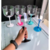 Combo taça gin com base colorida personalizada acrílico - comprar online