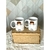 Kit 2 canecas personalizadas + 1 caixa MDF (padrinhos de batizado ou casamento) - By MB personalizados