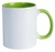 Caneca interior e alça colorida personalizada - comprar online