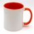 Caneca interior e alça colorida personalizada
