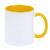 Caneca interior e alça colorida personalizada na internet