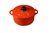 PANELA CAÇAROLA DE FERRO ESMALTADA COM TAMPA LGM LA GRANDE MAISON 12CM VERMELHA COM BEGE