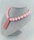 Colar Curto de Bolas e Pingente de Resina - Beauty Bijux