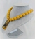 Colar Curto de Bolas e Pingente de Resina - Beauty Bijux