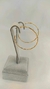 Argola Folheada Detalhada - comprar online