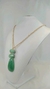 Imagem do Colar Longo de Cristal com Pingente Gota de Resina