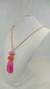 Colar Longo de Cristal com Pingente Gota de Resina - comprar online