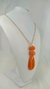 Imagem do Colar Longo de Cristal com Pingente Gota de Resina