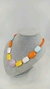 Colar Curto de Cristal com Resina Colorida - comprar online