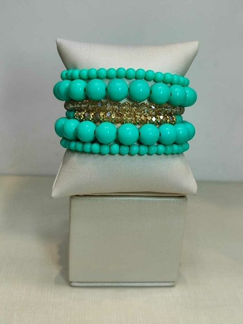 Kit de Pulseira com Cristal