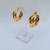 Brinco Dourado Argola Triplo - comprar online