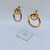 Argola Detalhada Dourada - comprar online