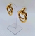 Brinco dourado duplo - comprar online